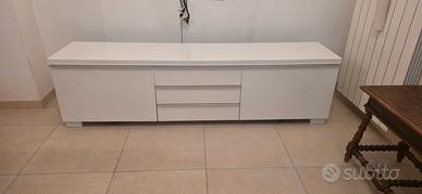 Mobile Besta Ikea Bianco Lucido