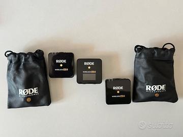 RODE Microfoni Wireless Go II con 2 lavalier pulce