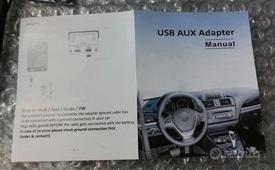 Adattatore Autoradio MP3 Car Auto Audi USB SD AUX