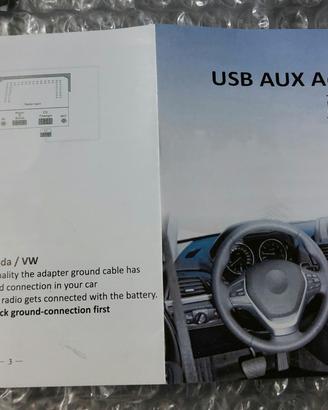 Adattatore Autoradio MP3 Car Auto Audi USB SD AUX