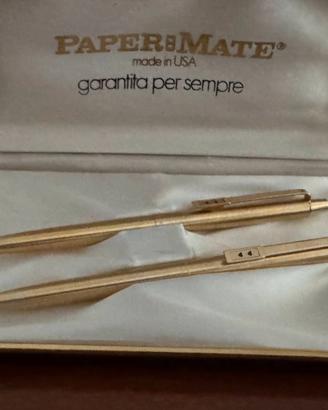 Penne PAPER MATE placcate in oro MAI USATE
