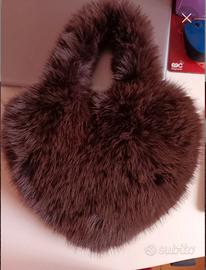 Borsa in pelliccia sintetica