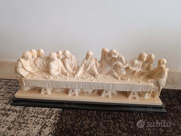 Statua ultima cena in alabastro 
