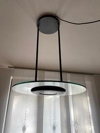 Lampadario UFO vintage vetro