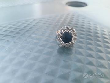 anello oro bianco e diamanti