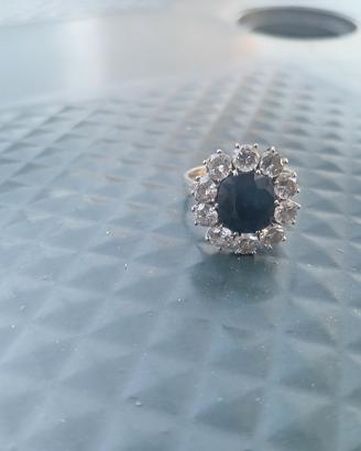 anello oro bianco e diamanti