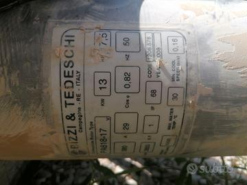 Pompa sommersa "Bizzi & Tedeschi", 380v.