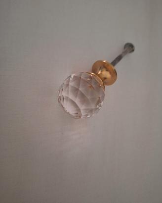pomello sfera vetro sfaccettato
