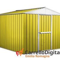 Box deposito porta attrezzi lamiera 276x260 giallo