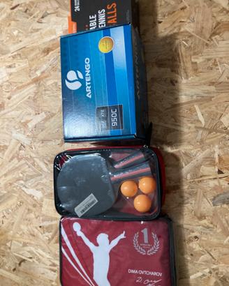 Racchette da ping pong + palline