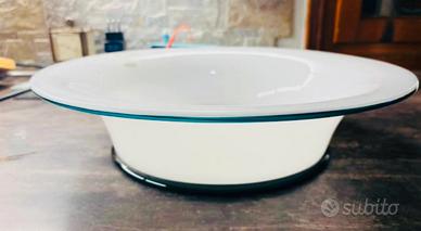 Risottiera in vetro di Murano soffiato.