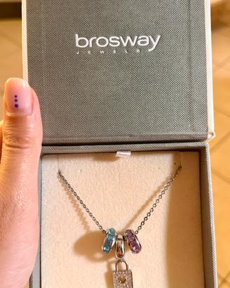 Collana donna Brosway con tre ciondoli
