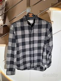 Caterpillar CAT camicia uomo L quadri grigi neri
