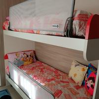 Barriera Letto Bambini 90 cm, Sponda Reclinabile