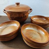 Set Gnoccata in coccio originale Toscana