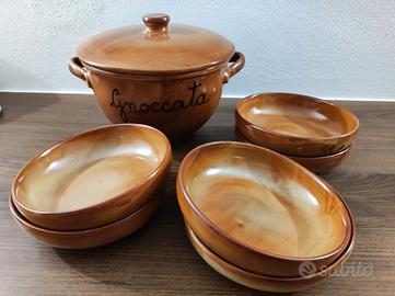 Set Gnoccata in coccio originale Toscana