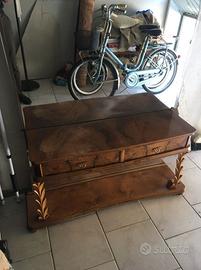 Mobile toilette vintage in radica usato