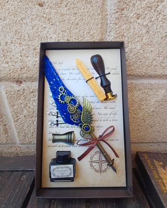 Set Scrittura Calligrafica Steampunk