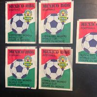 5 pacchetti figurine mexico 1986 chiusi