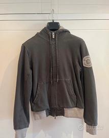 Felpa con zip e cappuccio
