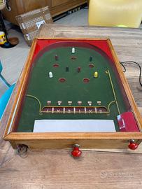 Flipper antico raro legno bagatelle totocalcio vin