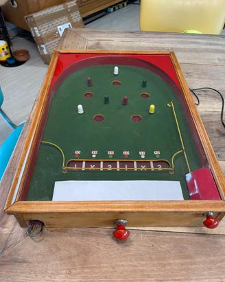 Flipper antico raro legno bagatelle totocalcio vin