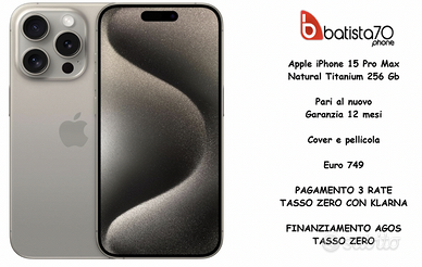 Apple iPhone 15 Pro Max Natural Titanium 256 Gb