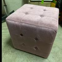 Puff velluto rosa come nuovo