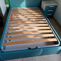 letto matrimoniale doghe piazza mezza e materasso
