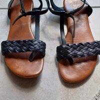 Sandali neri infradito n. 38