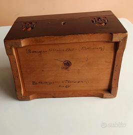 SCATOLA IN LEGNO D'EPOCA 