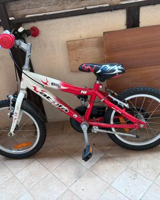 Bici bambino 16’’ Atalanta Teddy rossa
