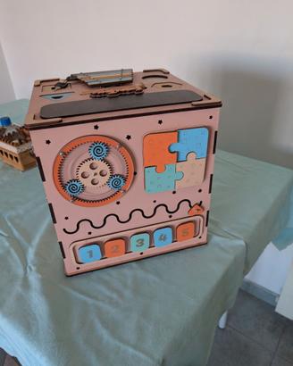 Cubo Legno Multisensoriale Montessori 