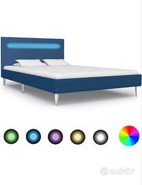 Letto completo di materasso con doghe