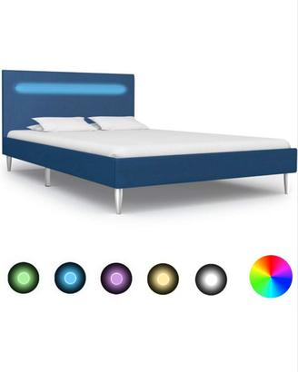 Letto completo di materasso con doghe