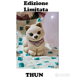 GATTINO THUN BAULI PASQUA 2026 GATTO BEIGE BIANCO