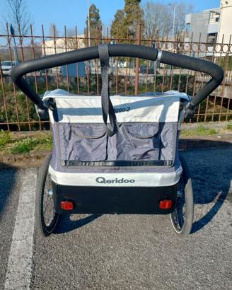 Queridoo Kidgoo2 rimorchio - passeggino due posti