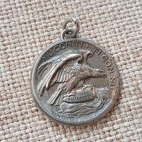 medaglia in argento rara.