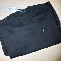 Ralph Lauren Felpa Taglia L Nero Logo Bianco