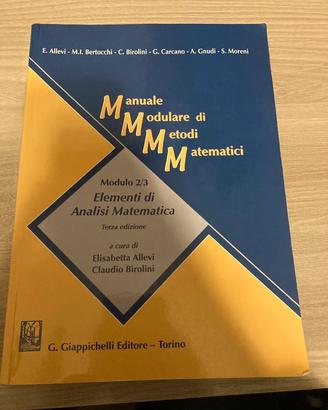 Elementi di Analisi Matematica Modulo 2/3 MMMM