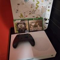 Xbox one S  1 T+ 1 joystick+2 giochi