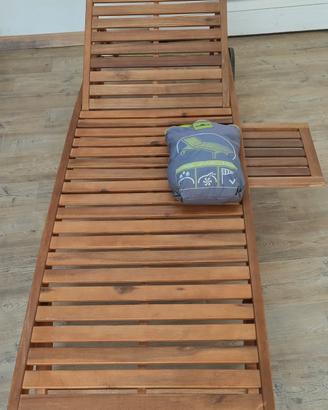 lettino prendisole legno