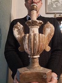 ANTICA PORTAPALME XL  CANDELABRO 700 LEGNO 