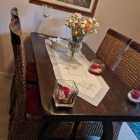 Tavolo in olmo massello di manifattura spagnola