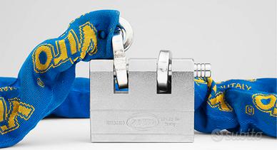 Catena e lucchetto da moto di elevata sicurezza