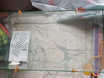 tartarughiera  in vetro con coperchio