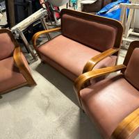 Tris Salotto Vintage Anni 60 divanetto+ 2 poltrone