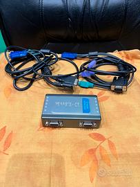 D-link dkvm-2k 2-port ps/2 kvm switch per 2 pc