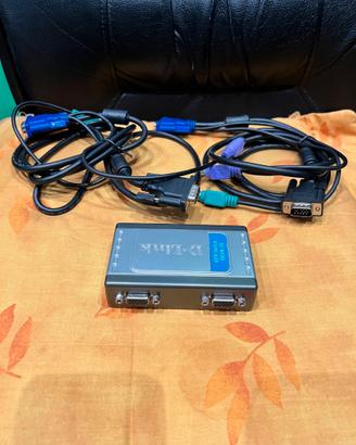 D-link dkvm-2k 2-port ps/2 kvm switch per 2 pc