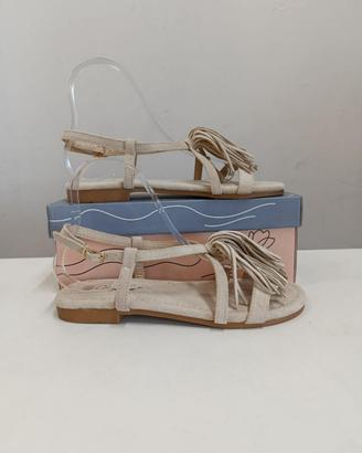 Sandali beige donna n 37